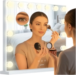 Καθρέφτης μακιγιάζ LED Soulima 58 × 46 cm με ρύθμιση φωτισμού