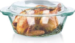Γυάλινο πυρίμαχο μπολ με καπάκι 1,4 l + 430 ml