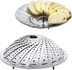 Πτυσσόμενος ατμομάγειρας από ανοξείδωτο ατσάλι 14–23 cm