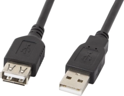 Καλώδιο επέκτασης USB 2.0 AM–AF μαύρο 5 m