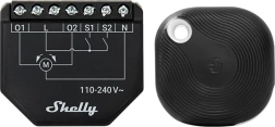 WiFi χειριστήριο περσίδων και ρολών Shelly Shutter με κουμπί Bluetooth BLU Button Tough 1