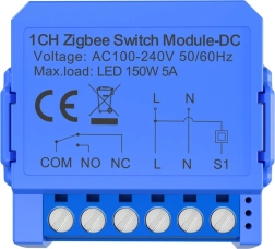 Μονάδα διακόπτη Zigbee 1 καναλιού με ξηρή επαφή Avatto