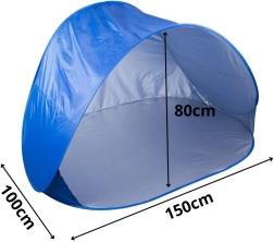 Αυτόματο παραλιακό σκηνάκι με προστασία UV, μεγάλο και ελαφρύ