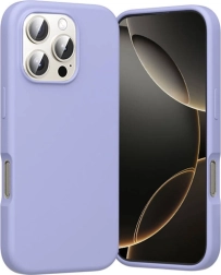 Σιλικονούχα θήκη Vention για iPhone 16 Pro με MagSafe, λιλά