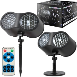 Χριστουγεννιάτικος LED λέιζερ προβολέας με νιφάδες χιονιού για το σπίτι