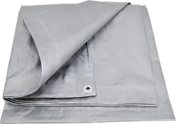 Προστατευτικό κάλυμμα με προστασία UV 2 × 3 m, 80 g/m², ασημί