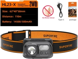 Φακός κεφαλής superfire hl23-x