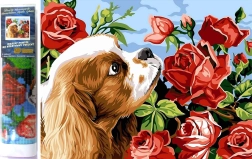 Ζωγραφική με διαμάντια – Cavalier King Charles Spaniel 30 × 40 cm