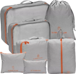 Ταξιδιωτικός οργανωτής για βαλίτσα - σετ 7 τεμαχίων Trizand