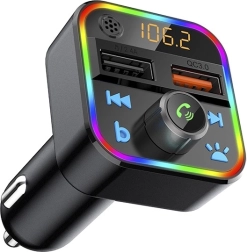 FM Transmitter BLOW με Bluetooth 5.1 και QC3.0, RGB φωτισμός