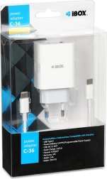Φορτιστής πρίζας IBOX C-36 USB‑C PD 20W