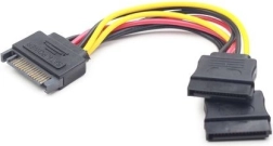 Καλώδιο SATA (M) σε SATA (F) x2, 15 cm