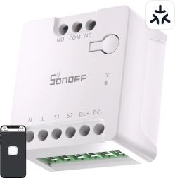 Έξυπνος διακόπτης Wi‑Fi SONOFF MINI‑D με υποστήριξη MATTER (AC/DC 12–48 V, ξηρή επαφή)
