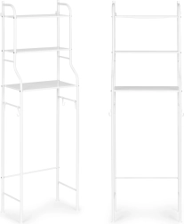 Ψηλό ντουλάπι μπάνιου με 3 ράφια, αλουμινένια κατασκευή