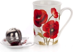 Τρίπτυχο σετ τσαγιού Red Poppy