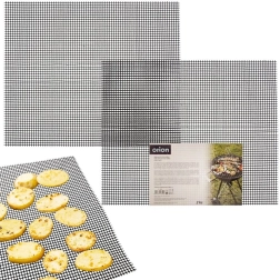 Τεφλονένιο πλέγμα ψησταριάς 40 × 33 cm, 2 τεμ.