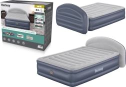 Φουσκωτό στρώμα BESTWAY Tritech LoungeLux 152 × 229 × 84 cm με ενσωματωμένο κεφαλάρι και ηλεκτρική αντλία