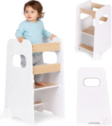 Βοηθός κουζίνας Montessori για παιδιά ECOTOYS, ρυθμιζόμενος πύργος εκμάθησης