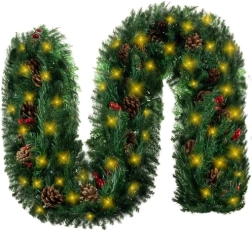 Χριστουγεννιάτικη γιρλάντα 270 cm με LED φώτα RUHHY