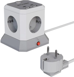 Πολύπριζο/μπαλαντέζα BlitzWolf με θύρες USB και πρίζες AC