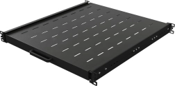 Συρόμενο ράφι για rack 19" 1U, 500 mm, μαύρο