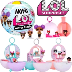 Mini L.O.L. Surprise χειμερινή οικογένεια – χιονόμπαλα με κούκλες, σειρά 2