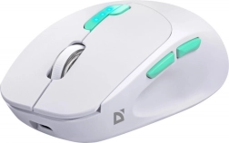 Ασύρματο ποντίκι Defender Nitta MM-307, Bluetooth + 2,4 GHz, 1600 DPI, λευκό
