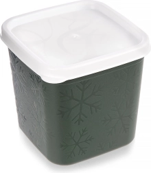 Πλαστικό δοχείο τροφίμων με καπάκι 380 ml πράσινο