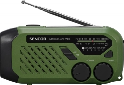 Φορητό ραδιόφωνο έκτακτης ανάγκης AM/FM με φακό LED και ηλιακή τροφοδοσία