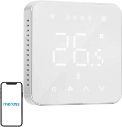 Έξυπνος θερμοστάτης Wi‑Fi Meross για ηλεκτρική ενδοδαπέδια θέρμανση (HomeKit)
