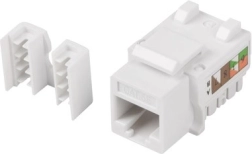 Αρθρωτό Keystone Υποδοχή RJ45 UTP Κατ. 5E 90° για κουτί εγκατάστασης