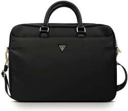 Τσάντα για φορητό υπολογιστή 16″ GUESS Nylon Triangle Logo, μαύρη