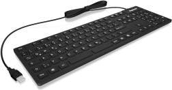 Εργονομικό πληκτρολόγιο σιλικόνης KeySonic με 105 πλήκτρα