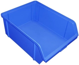 Κεκλιμένο κουτί αποθήκευσης 150 × 100 × 70 mm, πλαστικό, μπλε
