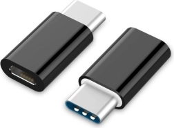 Αντάπτορας USB-C σε microUSB (F) μαύρος