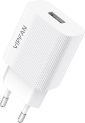 USB φορτιστής Vipfan USB 2,4A λευκός