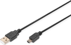 Καλώδιο USB 2.0 A σε mini USB B 5pin 1 m μαύρο