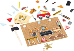 Bigjigs Toys δημιουργικό παιχνίδι καρφώματος – μεταφορές