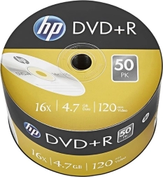 HP DVD+R 16× 4,7 GB, συσκευασία 50 τεμ.
