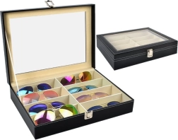 Οργανωτής για γυαλιά με γυάλινο καπάκι, 8 θήκες SOULIMA