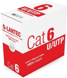 Καλώδιο δικτύου U/UTP Cat 6, PVC, 100% χαλκός, 305 m