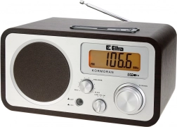 Ραδιόφωνο Kormoran FM/LW με USB, καφέ ξύλο