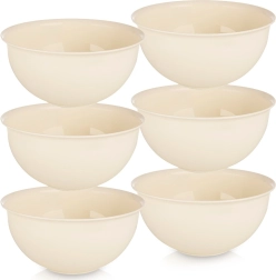 Πλαστικά κρεμ μπολ SANDY 13 cm, 500 ml – σετ 6 τεμ.