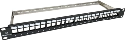 Αρθρωτό patch panel 1U κενό 24 θυρών για keystone