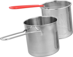 Μίνι κατσαρολάκι με καλάθι τηγανίσματος από ανοξείδωτο ατσάλι
