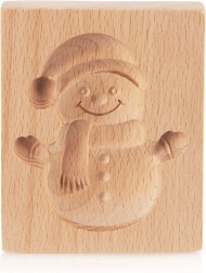 Ξύλινη φόρμα για μπισκότα χιονάνθρωπος 11 × 9,5 cm