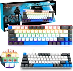 Μηχανικό gaming πληκτρολόγιο 60% media‑tech red core mx60