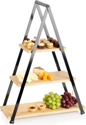 Τριώροφη μπαμπού εταζέρα 53 cm
