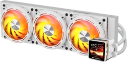 DarkFlash Explore DE360 λευκό 360mm AIO υδρόψυξη CPU με οθόνη IPS και ARGB