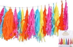 Πολύχρωμη γιρλάντα με κρόσσια